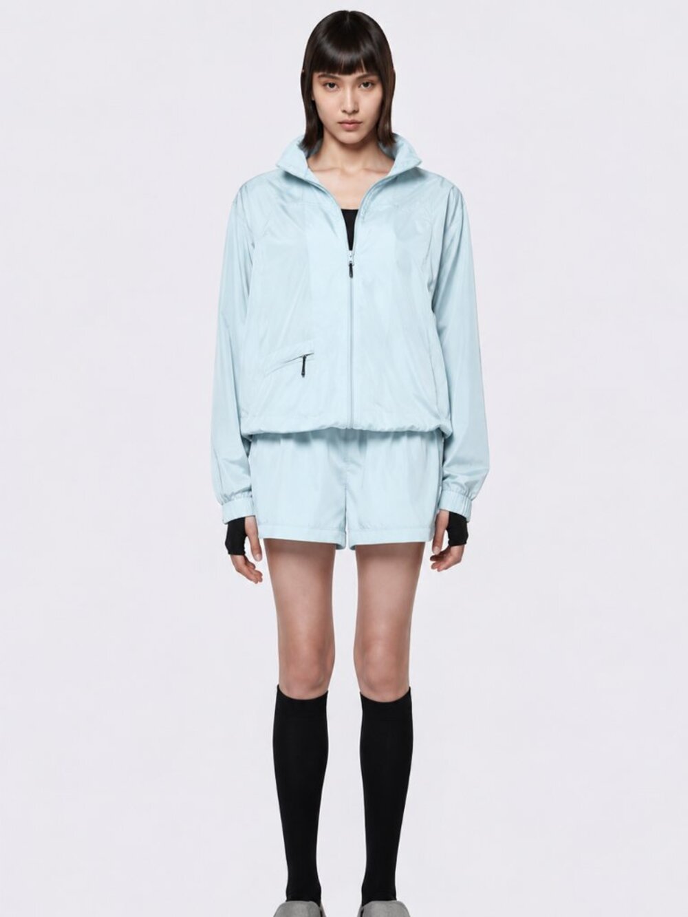 RAINS track jacket and matching shorts